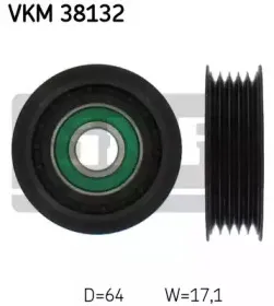 VKM 38132 SKF Паразитный / ведущий ролик, поликлиновой ремень VKM 38132 SKF Паразитный / ведущий ролик, поликлиновой ремень